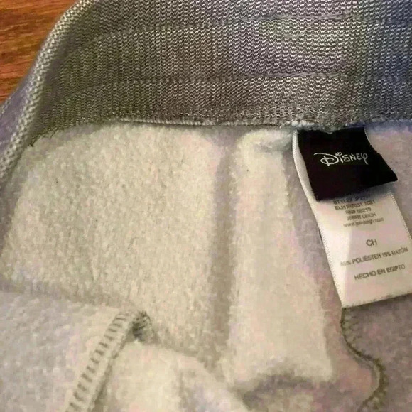 Disney Youth Fleece Lined Sweatpants Stitch Graphic POCKETS size Small - Picture 7 of 10